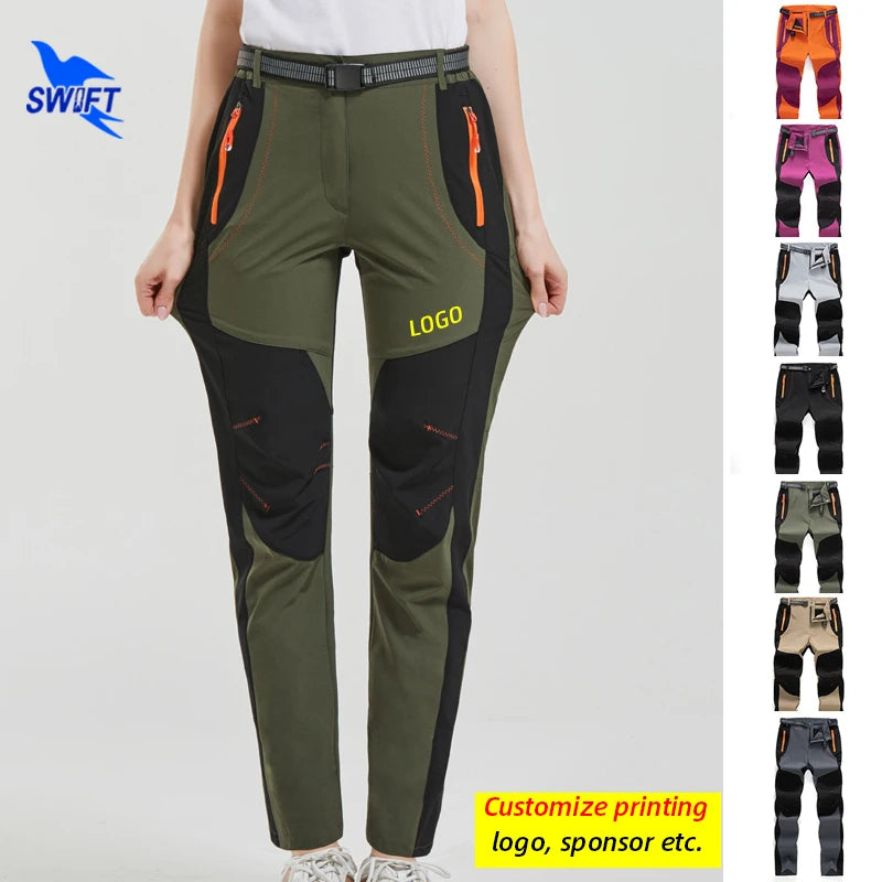 Dry Summer Hiking Pants Breathable Fishing Camping Trekking Bottoms Patchwork Sportswear Trousers