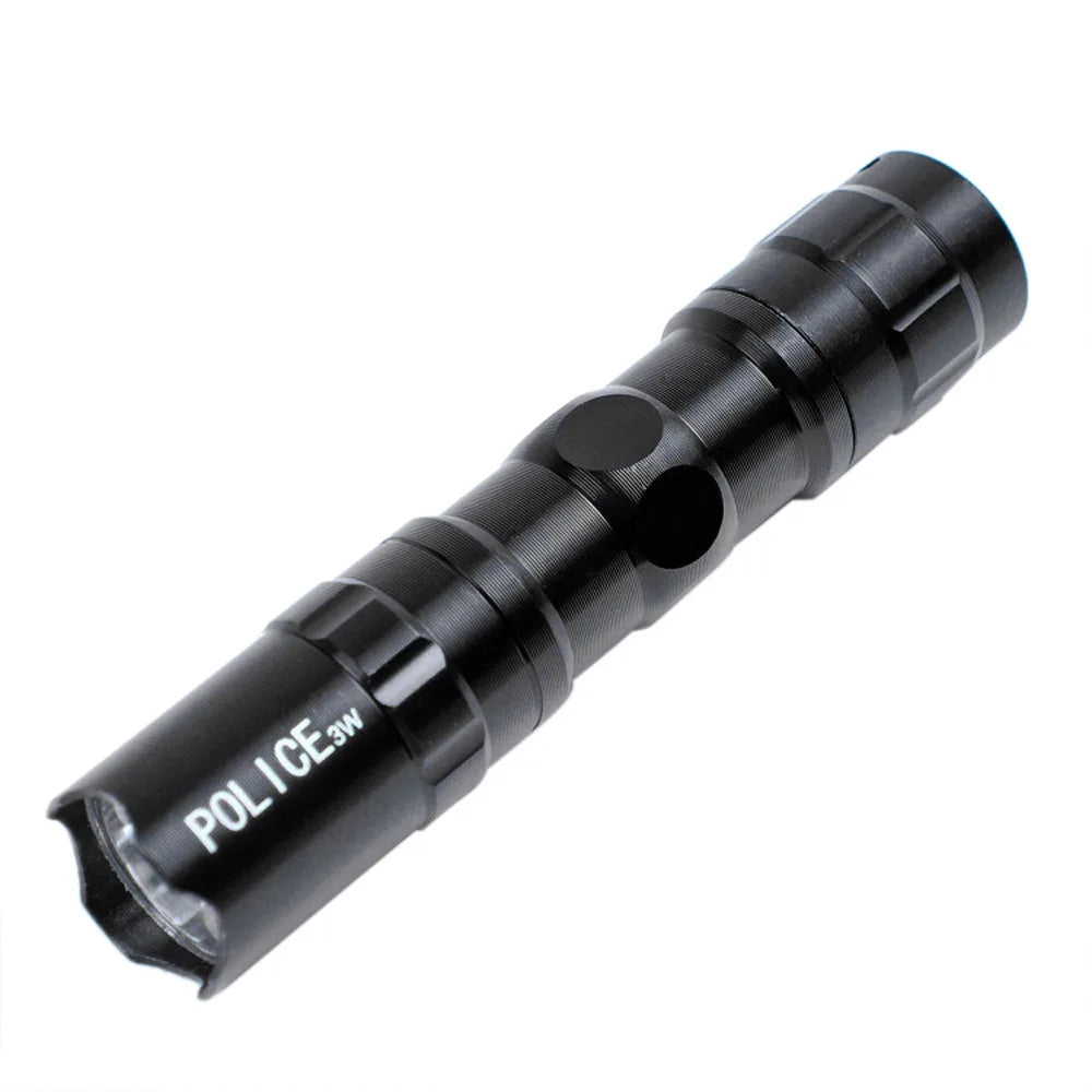 Police LED Flashlight T6 Waterproof Shock Resistant Aluminum Super Bright LED Flashlight Focus Torch Lamp With Hand Strap