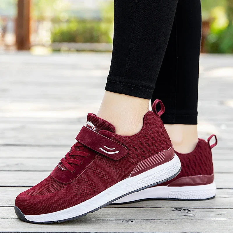 Casual Fashion Sneakers Couples Plus Size Flats Lace-Up Hiking Shoes Comfortable Zapatillas