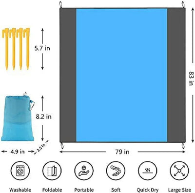 Picknick-wasserdichte Strandmatte, sandfreie Decke, Camping, Outdoor, Picknick-Zelt, faltbare Abdeckung, Bettwäsche