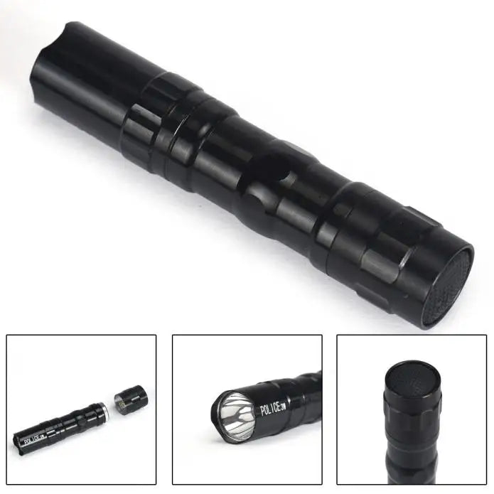 Police LED Flashlight T6 Waterproof Shock Resistant Aluminum Super Bright LED Flashlight Focus Torch Lamp With Hand Strap