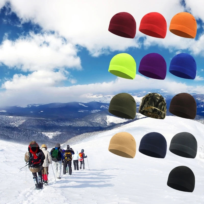 Chapeaux polaires d'hiver Casquettes de randonnée Ski Baggy Chapeau coupe-vent Hommes Femmes Calotte Cyclisme Chasse Casquettes militaires