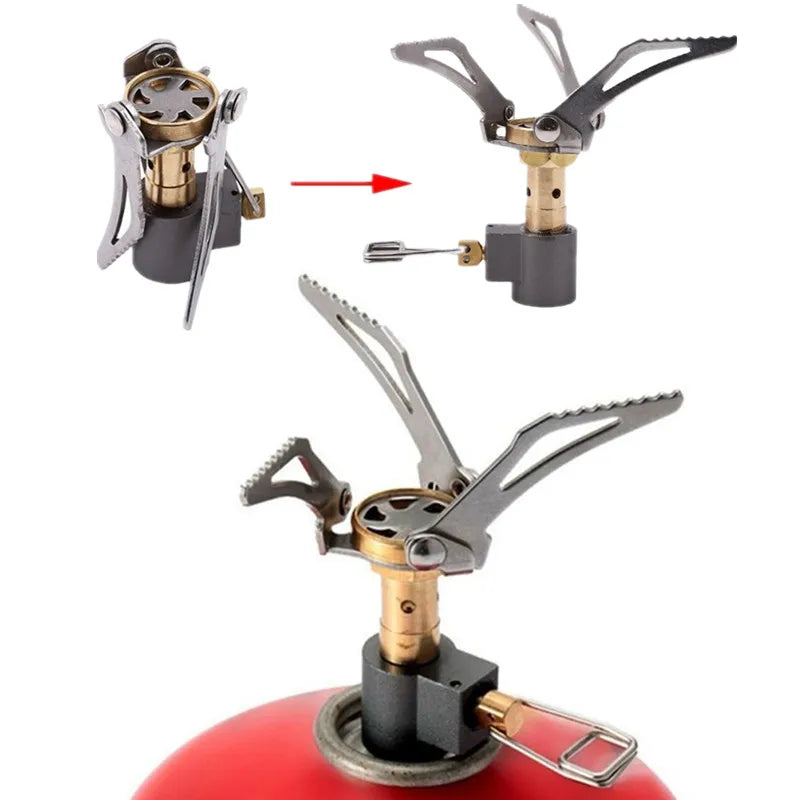 Outdoor Portable Camping Gas Stove Lightweight Mini Gas Cooker Burner Camping Hiking