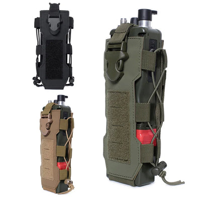 Outdoors Molle Water Bottle Pouch Tactical Gear Kettle Waist Shoulder Bag Sports Water Bottle Bag for Army Fans Climbing Camping