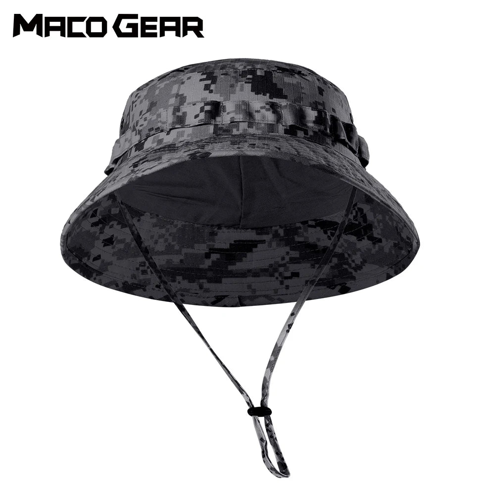 Multicam Tactical Caps Military Airsoft Boonie Eimer Hut Angeln Wandern Jagd Outdoor Camo Sun-proof Panama Hüte Sommer Männer