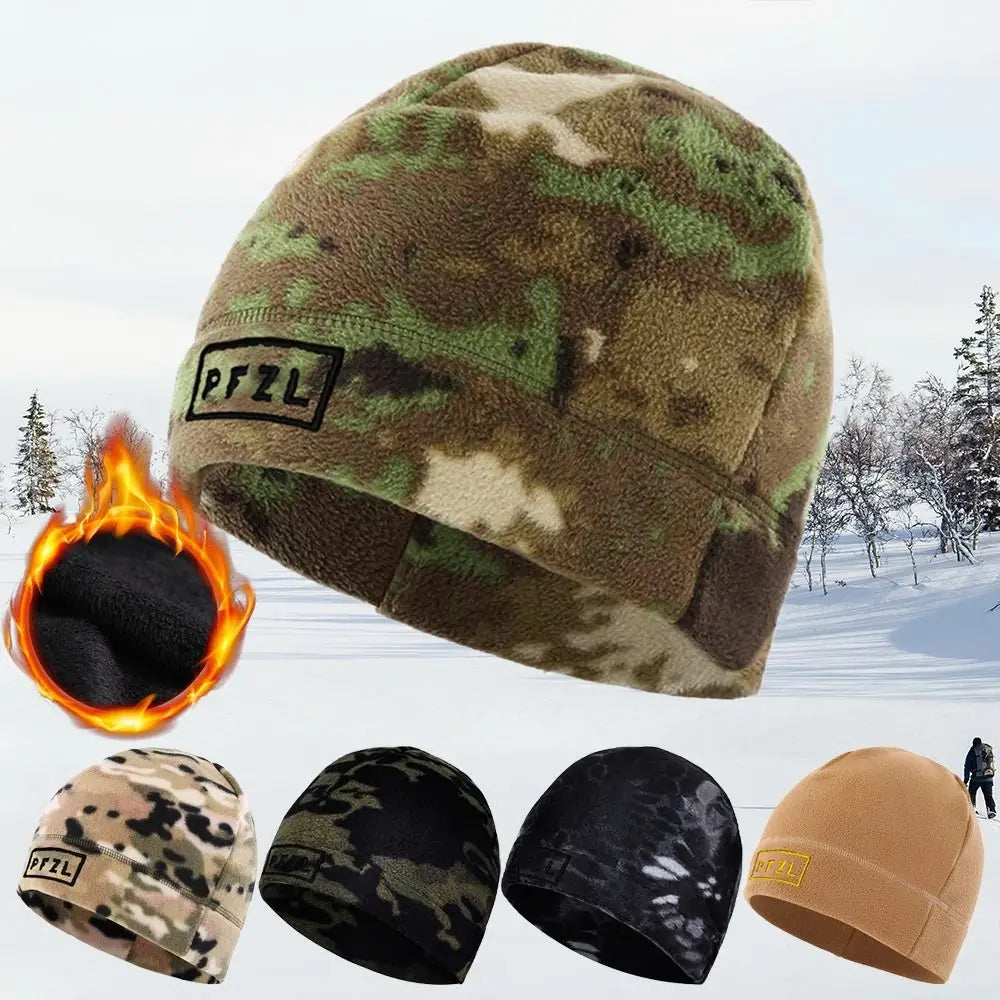 Hunting Outdoor Bonnet Breathable Ski Baggy Hat Cuffed Beanies Hiking Caps Fleece Hats Skullcap Military Tactical Cap