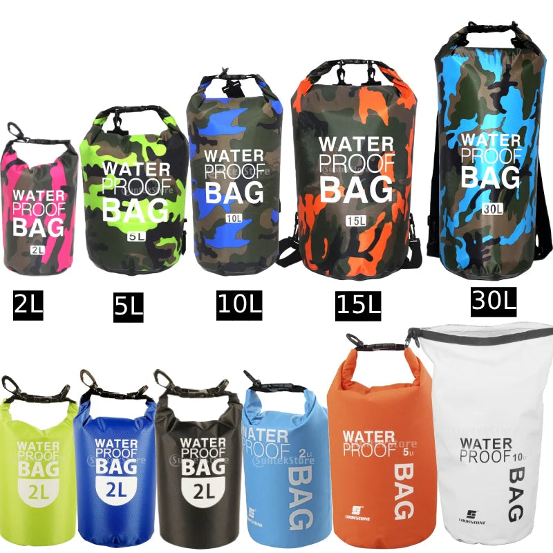 Outdoor Waterproof Bags Swimming Dry Sack Waterproof Phone Pouch Floating Boating Kayaking Camping Water Swim Bags