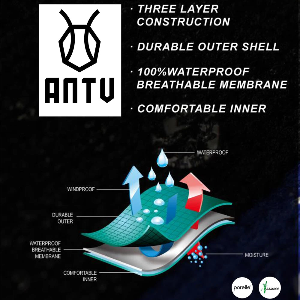 ANTU Waterproof Breathable Bamboo rayon Socks