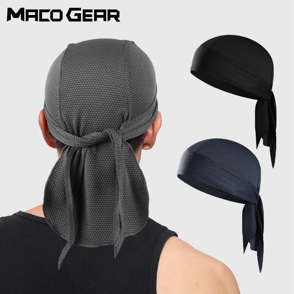 Foulard de sport HipHop Casquette Pirate Bandeau Léger Respirant Randonnée Course Bandana Chapeau Chapeaux pour Hommes Femmes Été