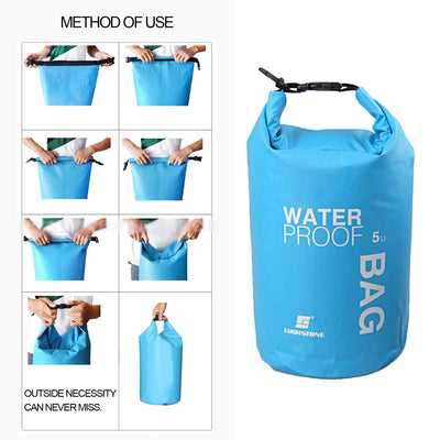 Waterproof Dry Bag Pack Sack Swimming Rafting Kayaking River Trekking Floating Sailing Canoing Boating Water Bag