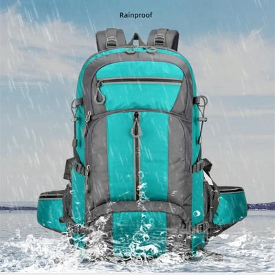 Outdoor Travel Camping Backpack Waterproof Large Capacity Hiking Trekking Bag Men's Climbing Mountaineering Traveling Backpack