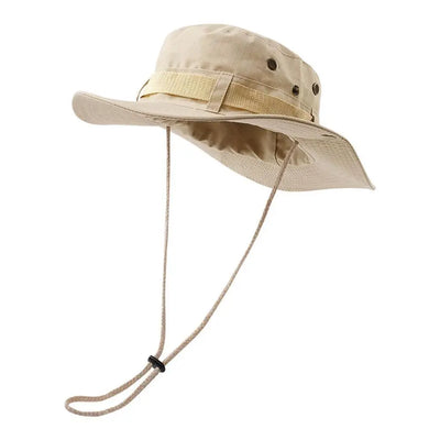 Outdoor Mesh Hiking Hat Sunscreen Cap Beach Supplies UV Protection Wide Brim Bucket Hat Safari Hunting