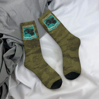 Vintage Emblem Socks Hiking 3D Print Funny Boy Girls Mid-calf Socks