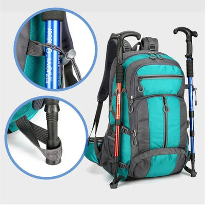 Outdoor Travel Camping Backpack Waterproof Large Capacity Hiking Trekking Bag Men's Climbing Mountaineering Traveling Backpack