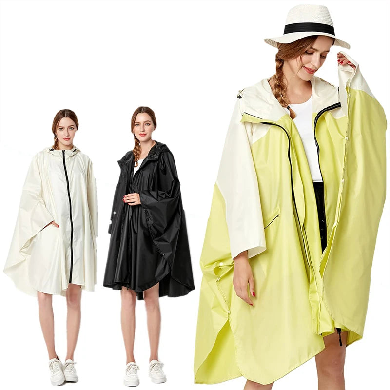 Breathable Women Raincoat Lightweight Rain Coat Poncho Ladies Waterproof Men Raincoats Adults Windproof Cloak